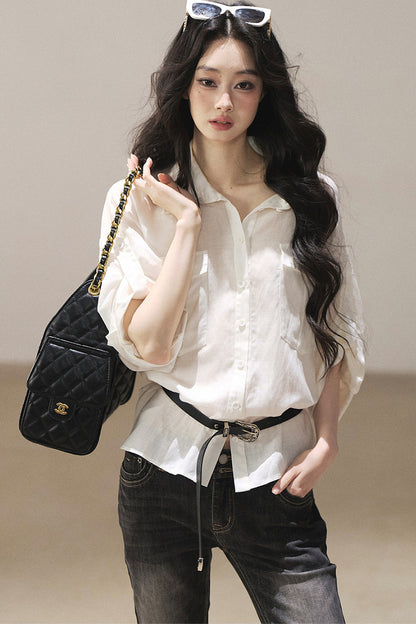 White Linen Shirt Set-Up