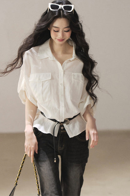 White Linen Shirt Set-Up