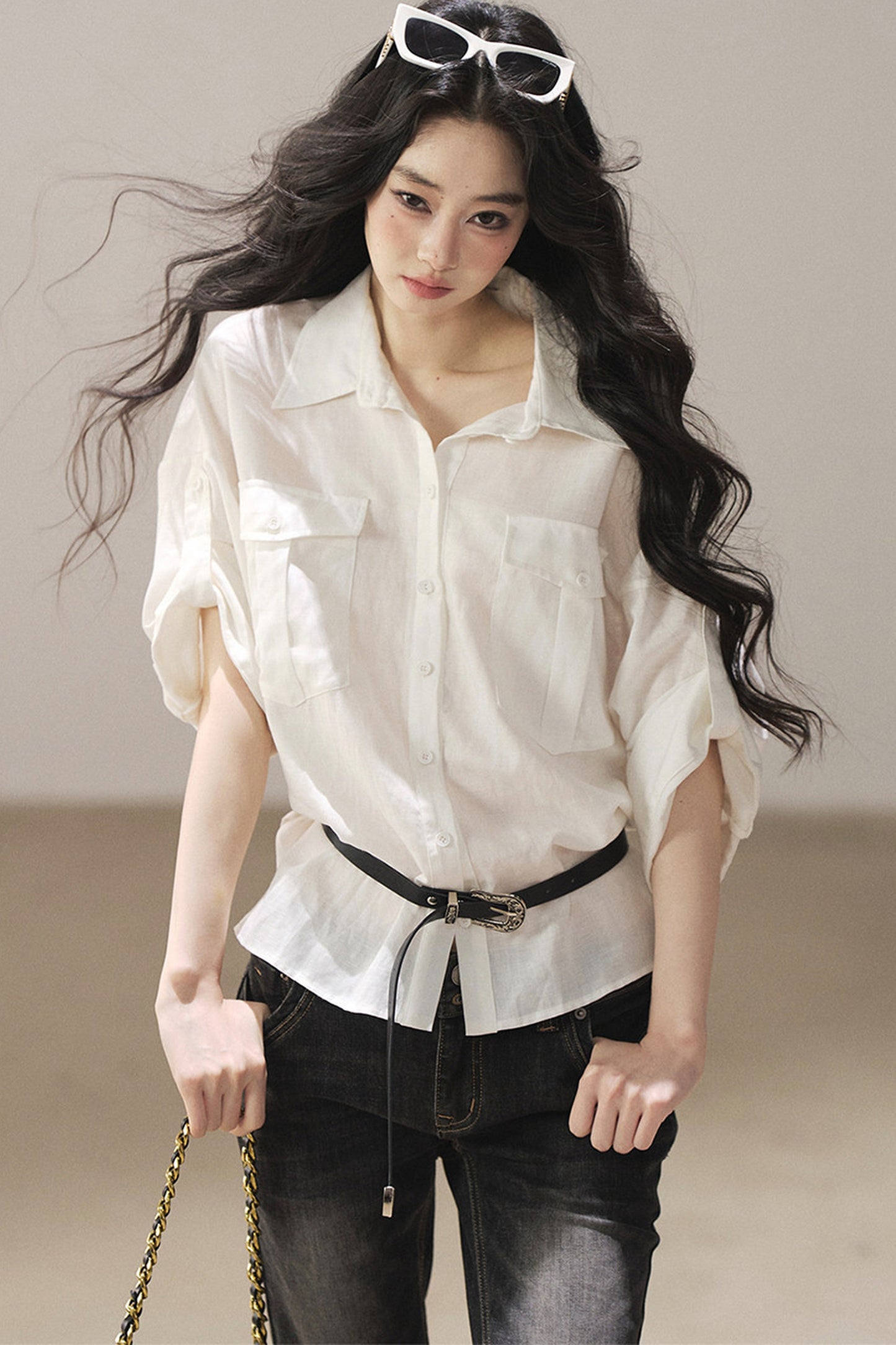 White Linen Shirt Set-Up