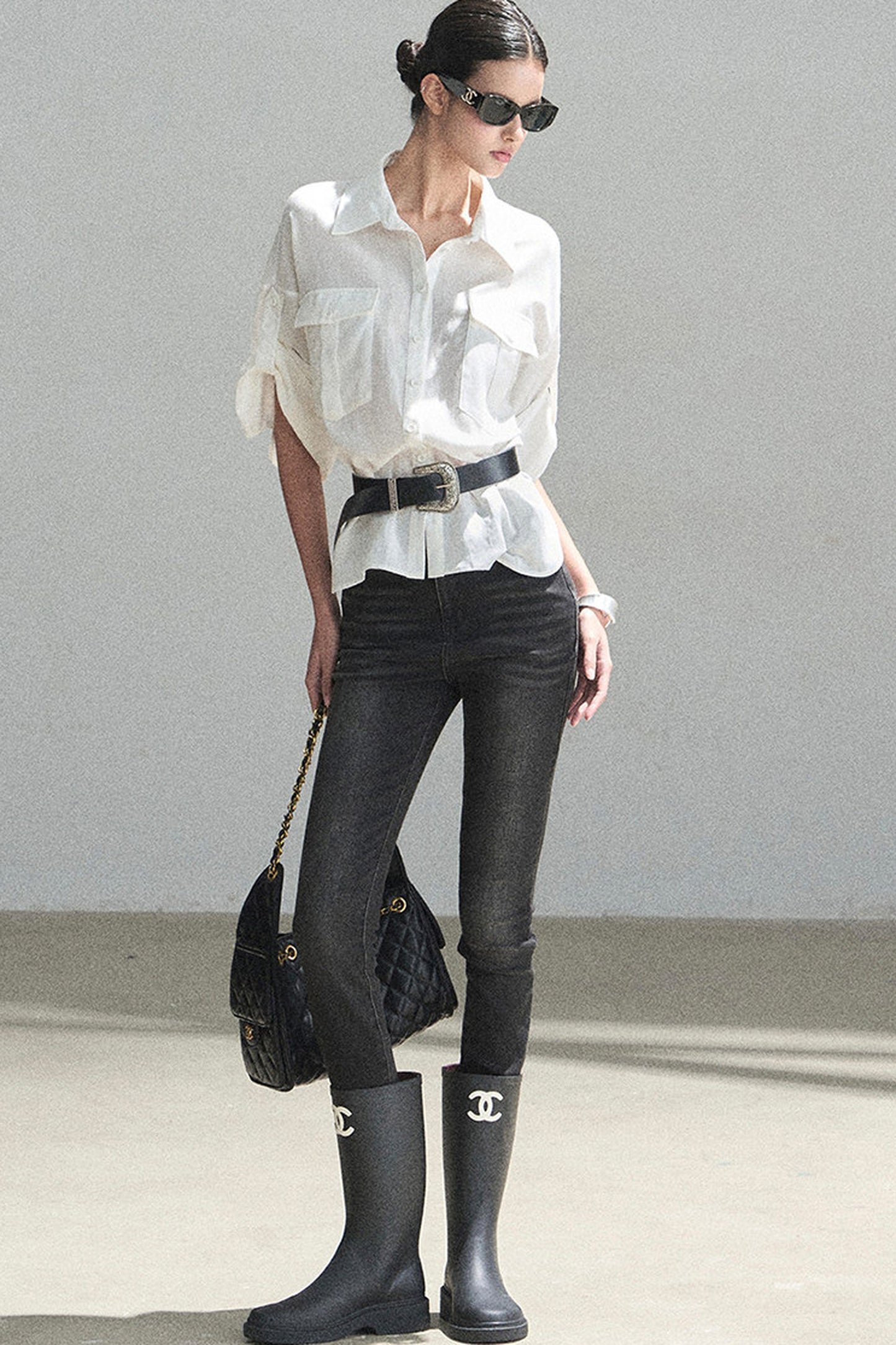 White Linen Shirt Set-Up