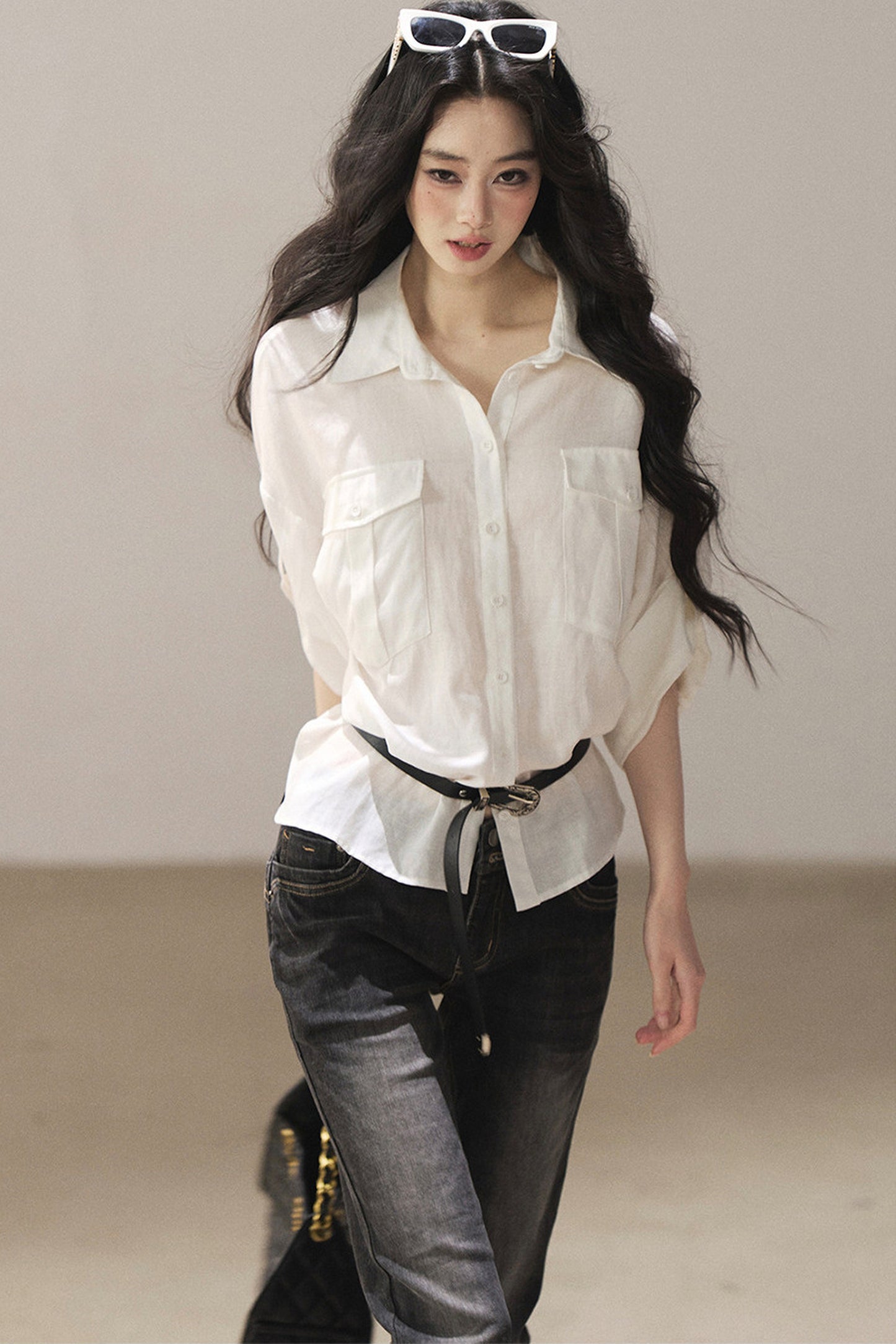White Linen Shirt Set-Up