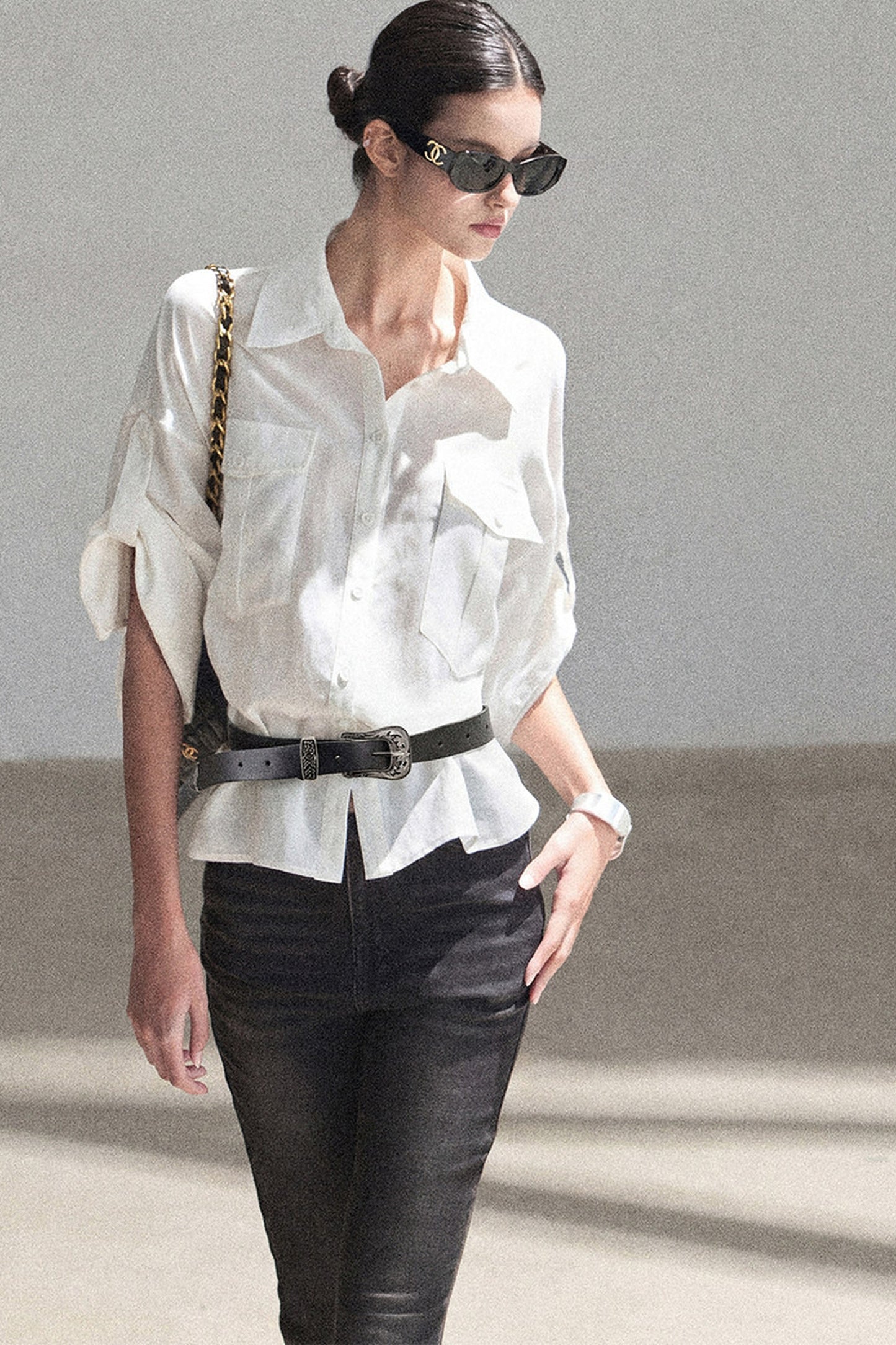 White Linen Shirt Set-Up