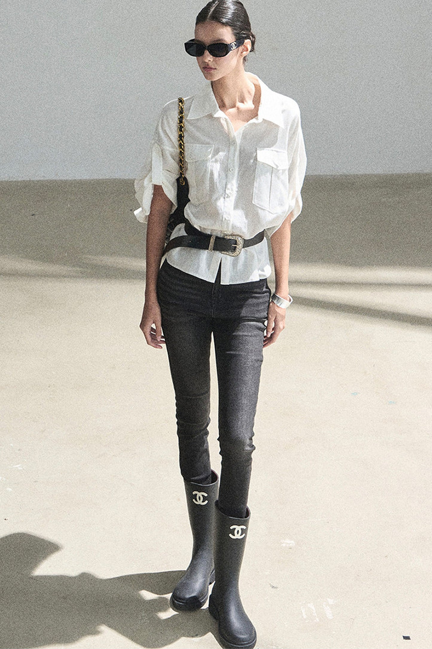 White Linen Shirt Set-Up
