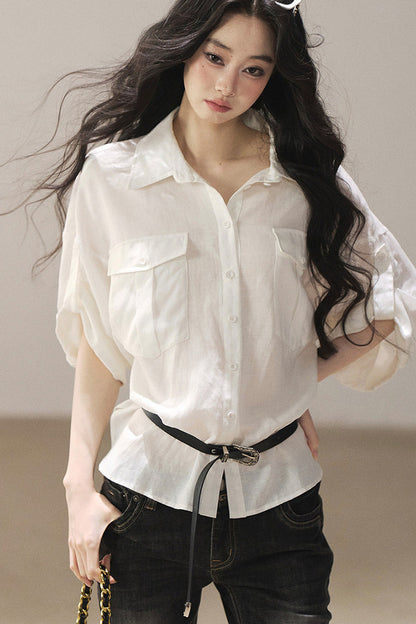 White Linen Shirt Set-Up