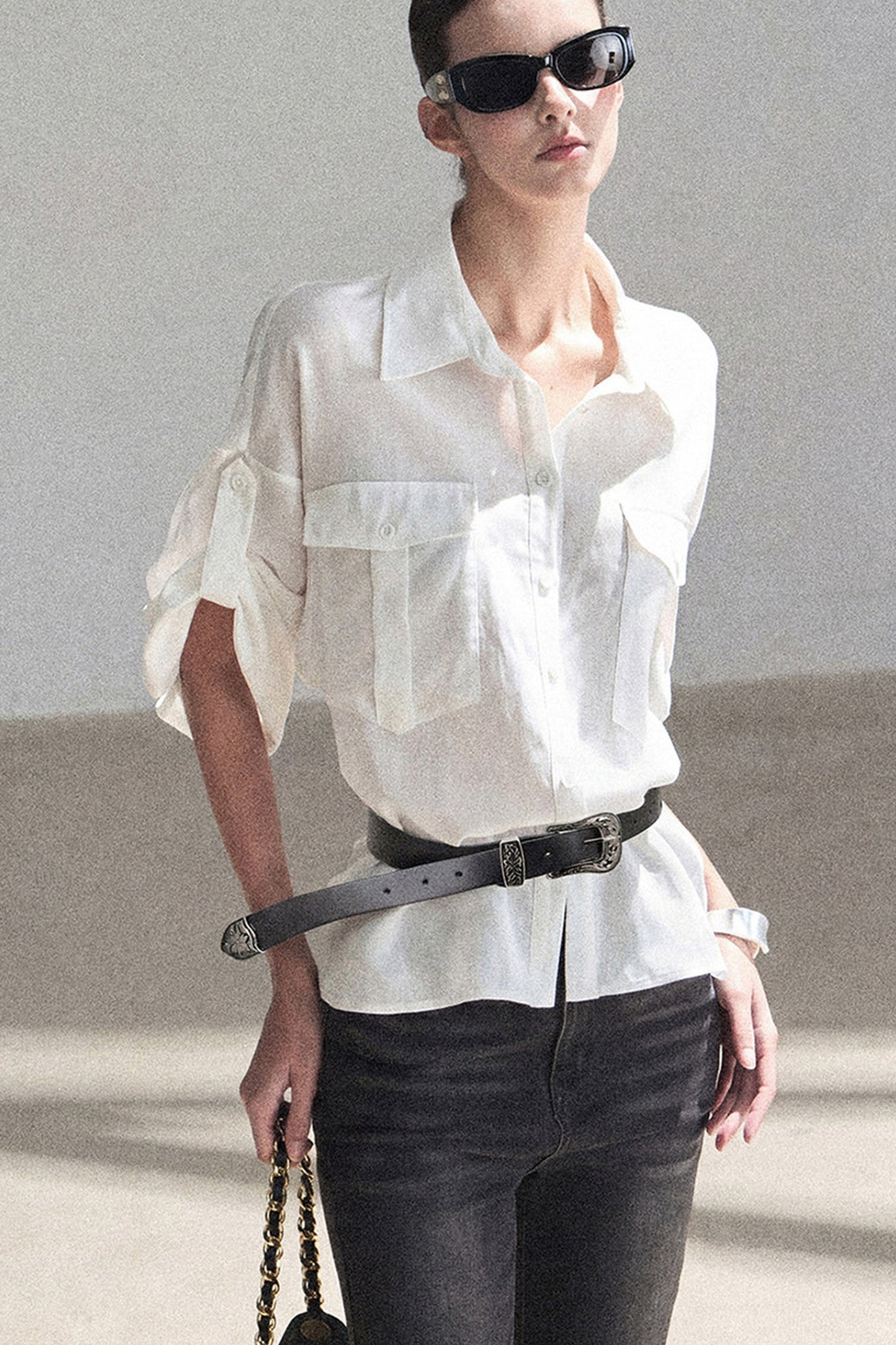 White Linen Shirt Set-Up