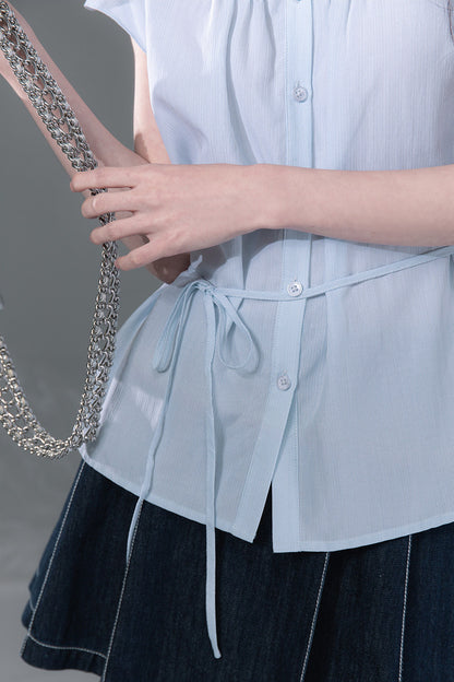 Stream Blue Lyocell Blouse