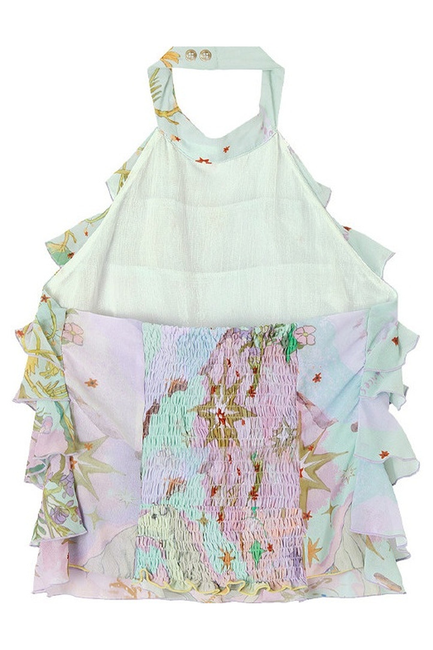 Layered Ruffle Halter Top