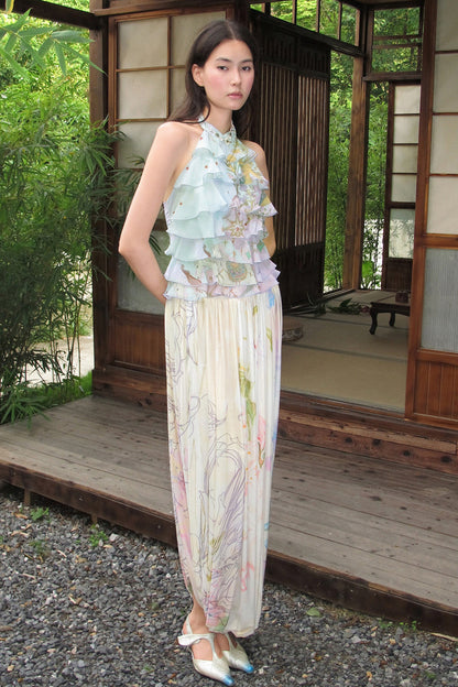 Gentle Twisted Mesh Skirt