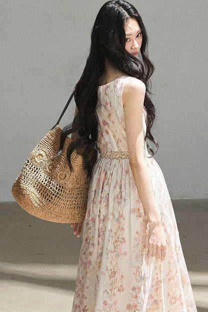 Sleeveless Floral Dress
