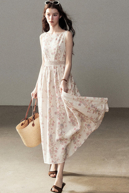 Sleeveless Floral Dress