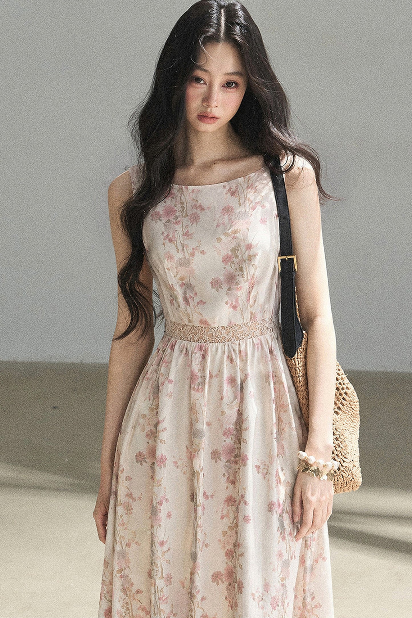 Sleeveless Floral Dress