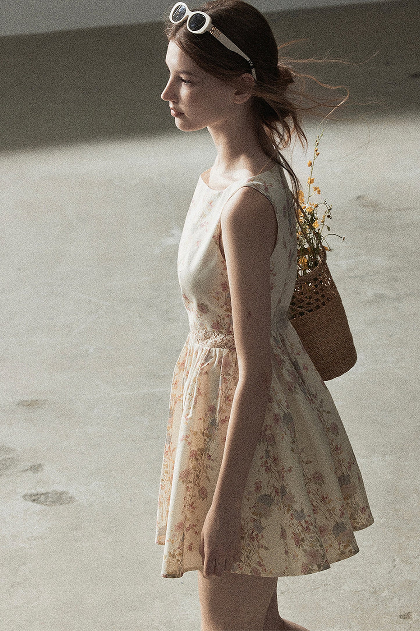Sleeveless Floral Dress