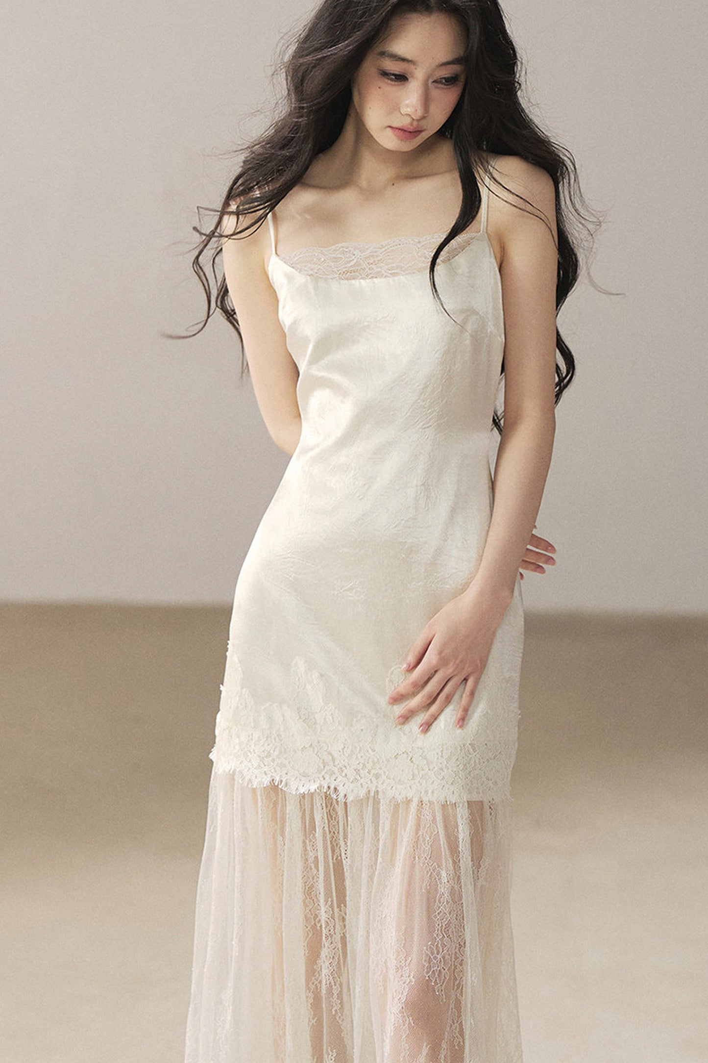 French Lace Camisole Dress and Jacket Set-Up