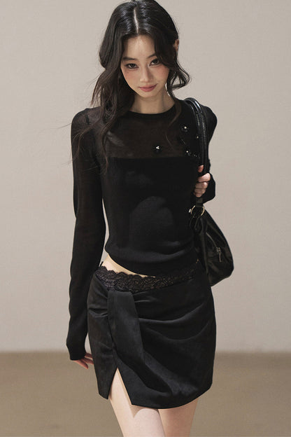 Sheer Autumn Base Blouse
