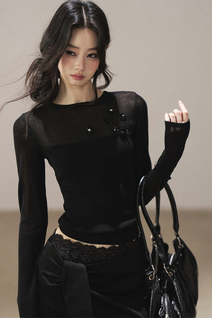 Sheer Autumn Base Blouse