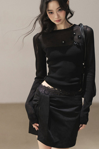 Sheer Autumn Base Blouse