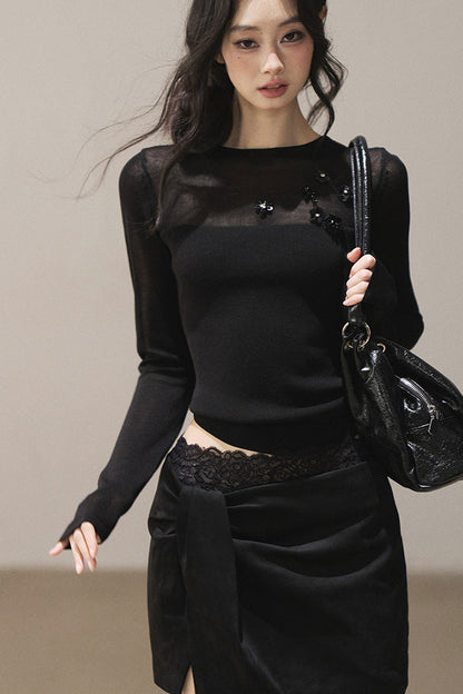 Sheer Autumn Base Blouse