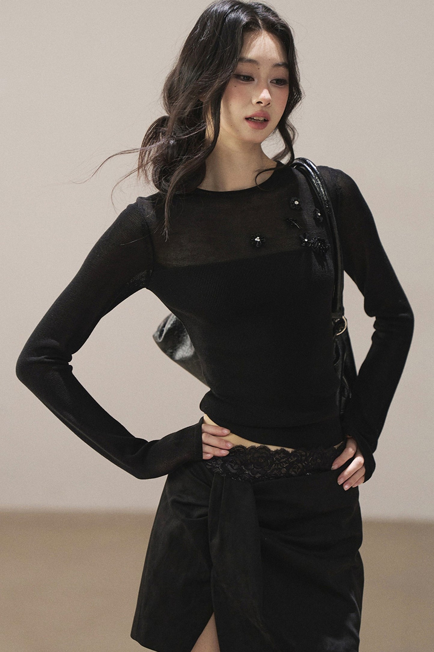Sheer Autumn Base Blouse