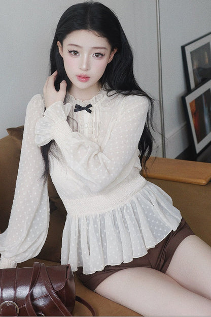 Brown High-Waisted A-Line Wide-Leg Shorts