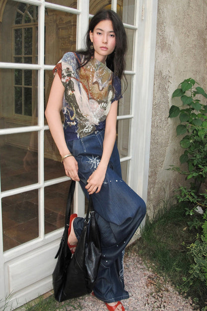 Crane Attraction Pleated Top