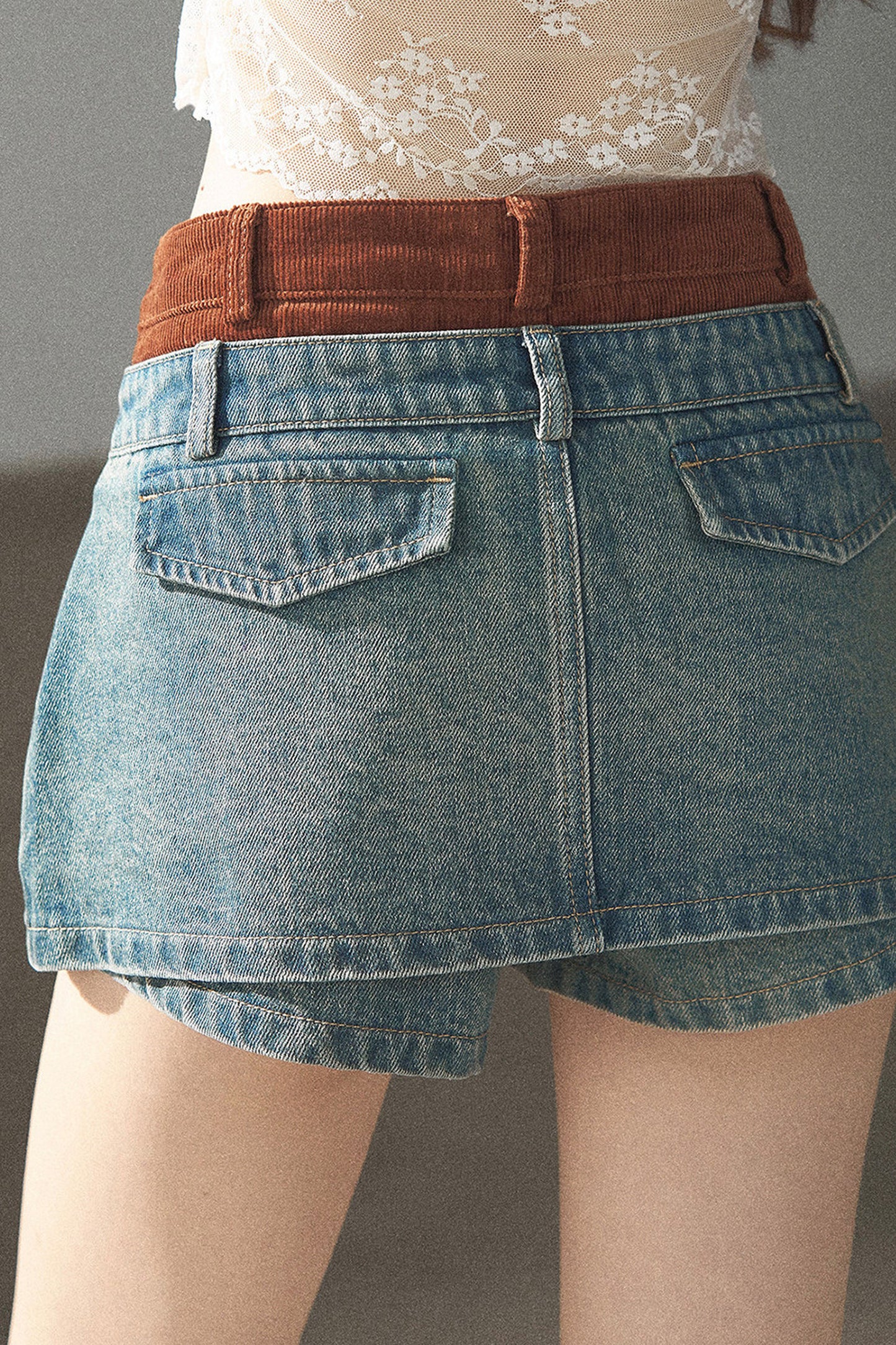 Denim Jacket & Skirt Suit Set-Up