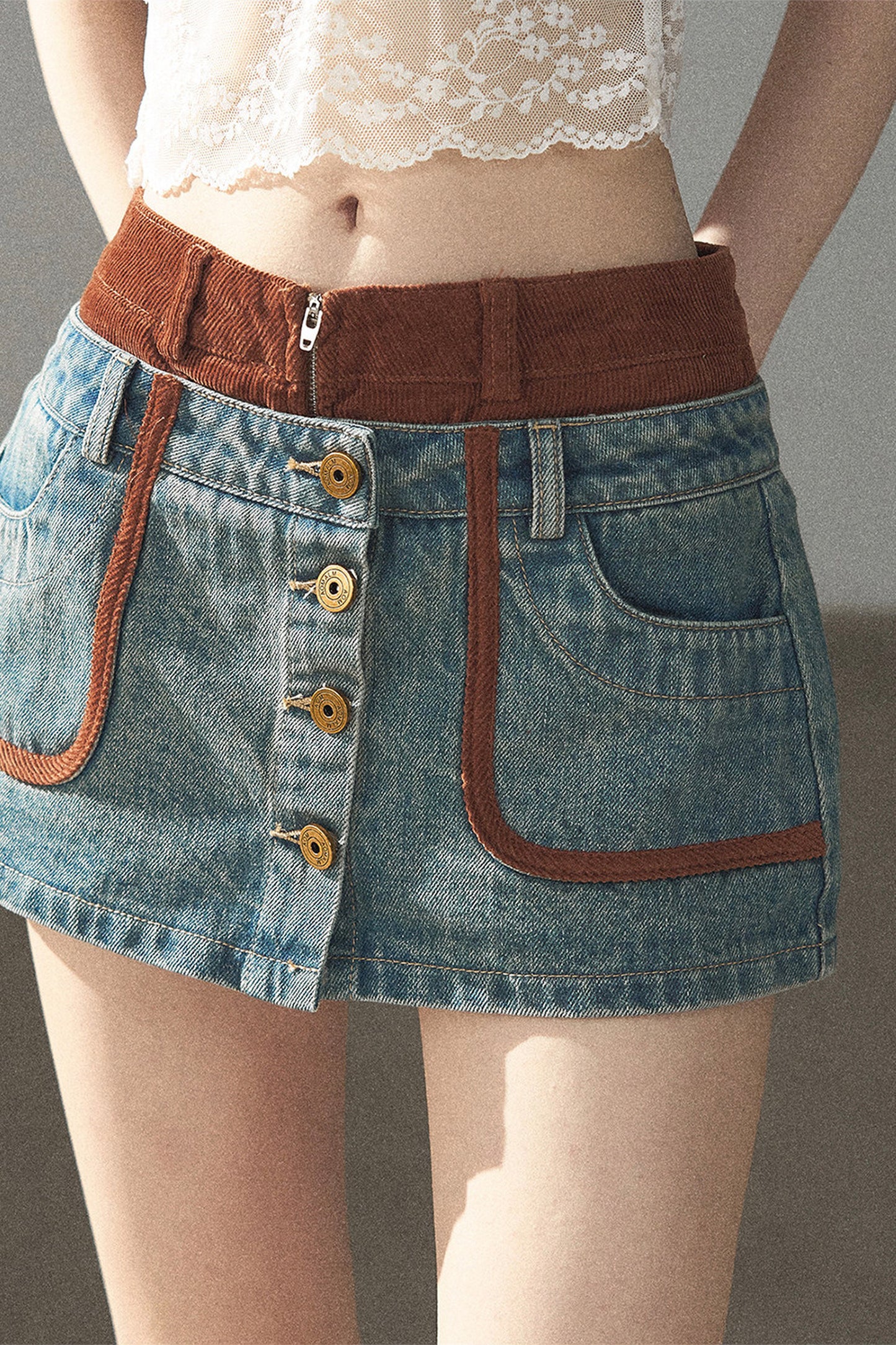 Denim Jacket & Skirt Suit Set-Up