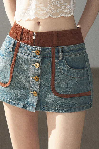 Denim Jacket & Skirt Suit Set-Up