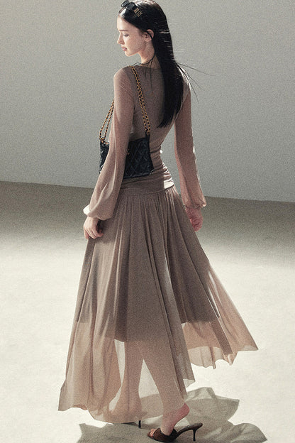 Autumn Two-Piece Top and Skirt Set-Up