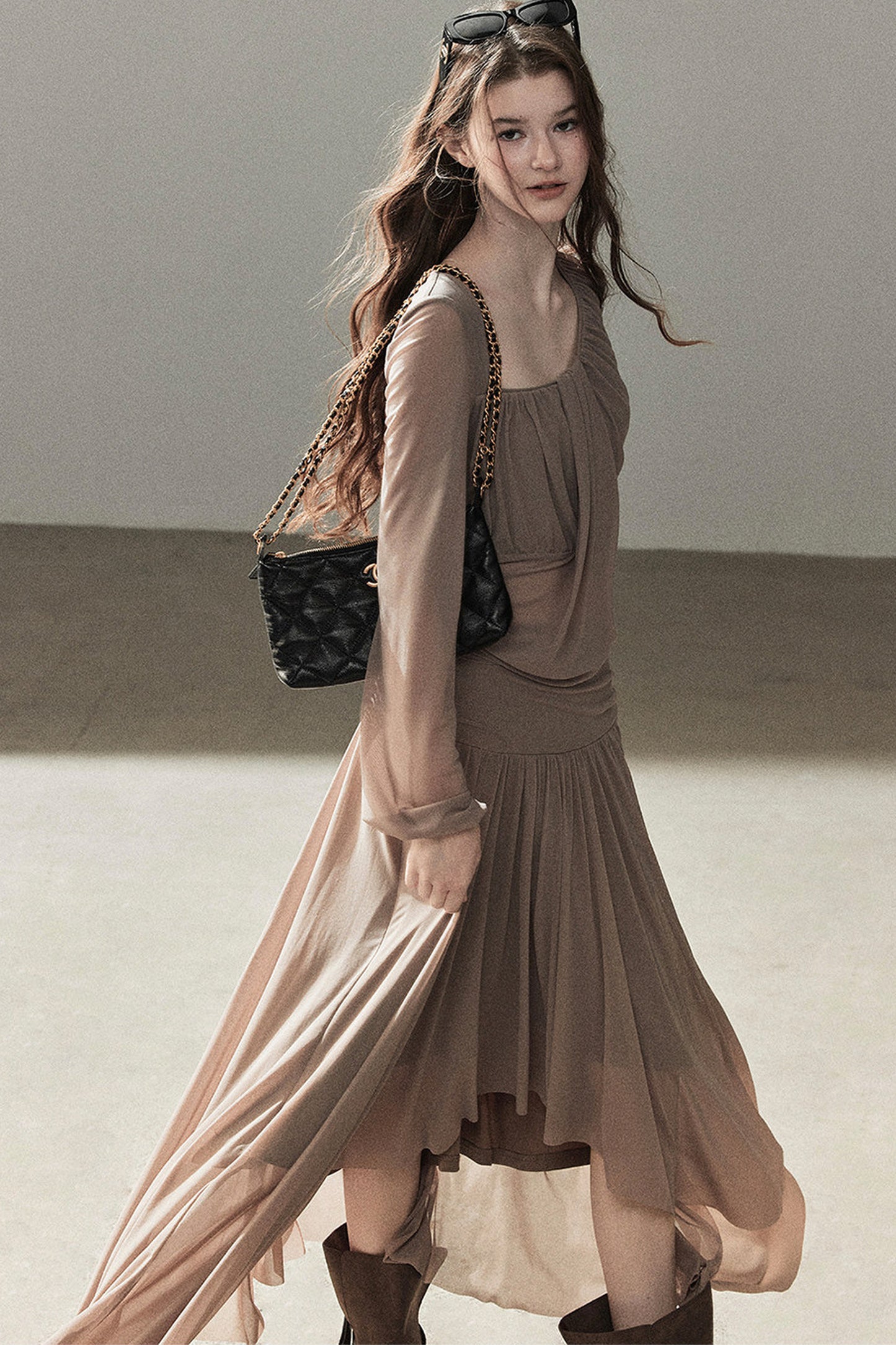 Autumn Two-Piece Top and Skirt Set-Up