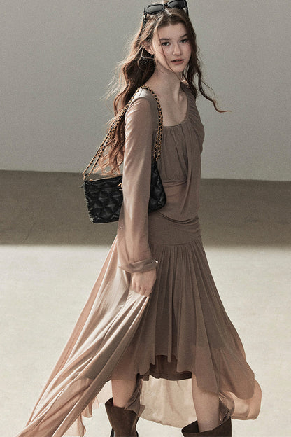 Autumn Two-Piece Top and Skirt Set-Up