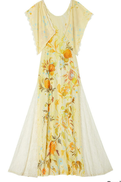 Pomegranate Blossom Lace Dress