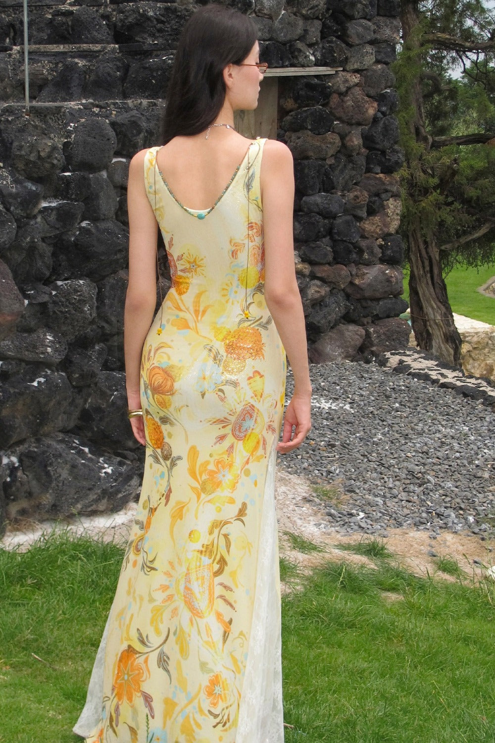 Pomegranate Blossom Lace Dress
