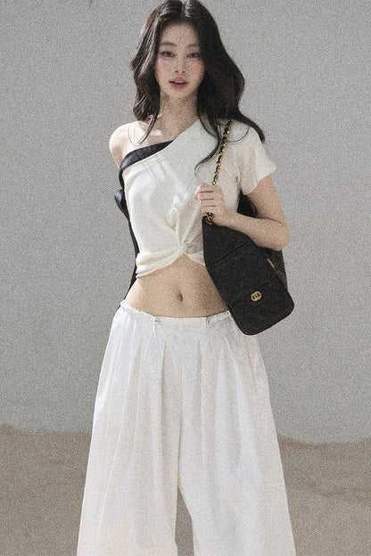 Moonlit Asymmetrical Twist Top
