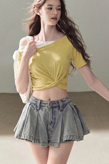 Moonlit Asymmetrical Twist Top