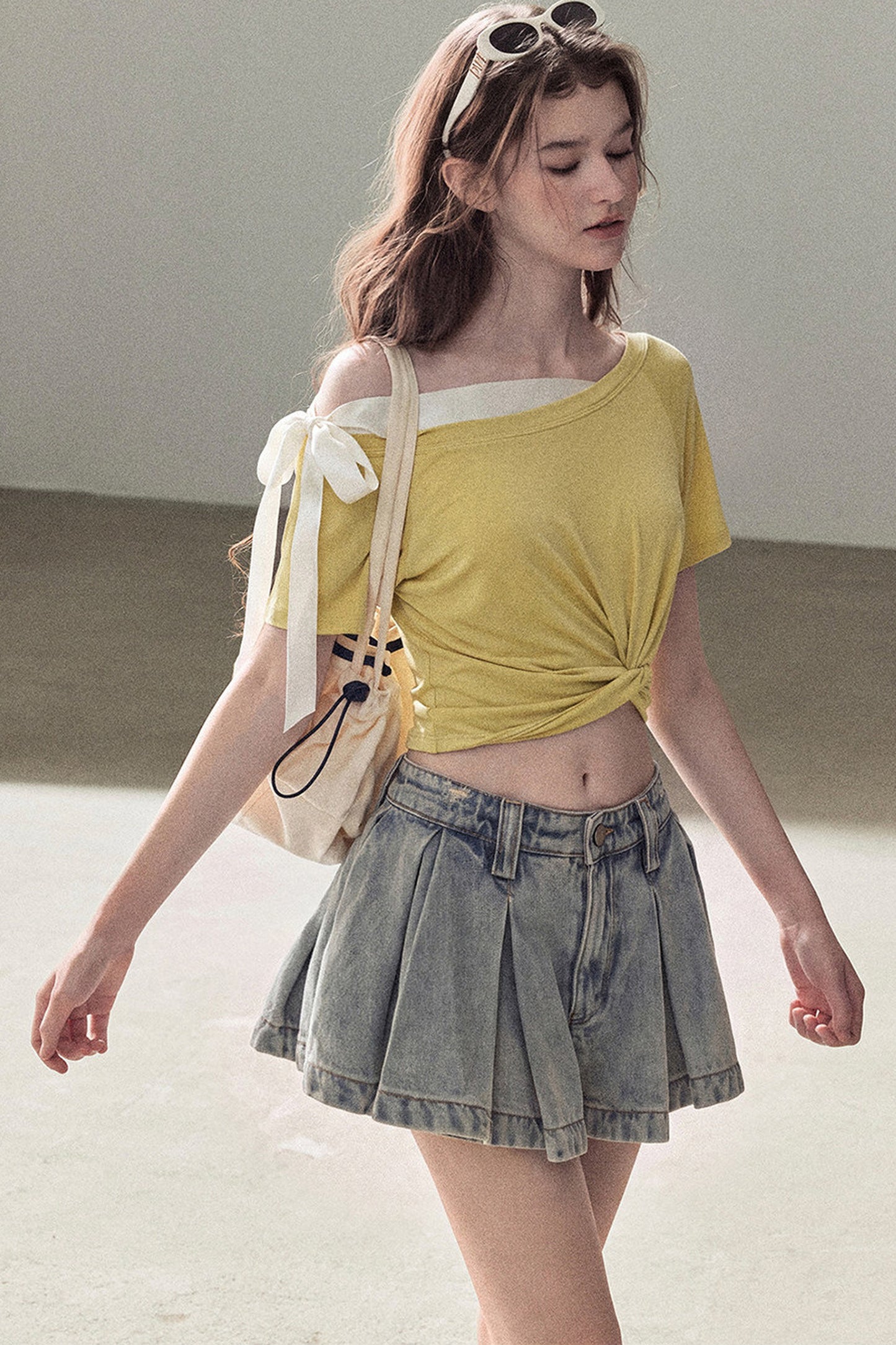 Moonlit Asymmetrical Twist Top