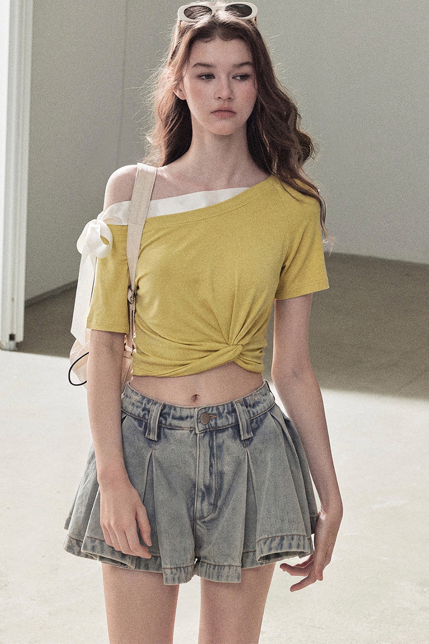 Moonlit Asymmetrical Twist Top