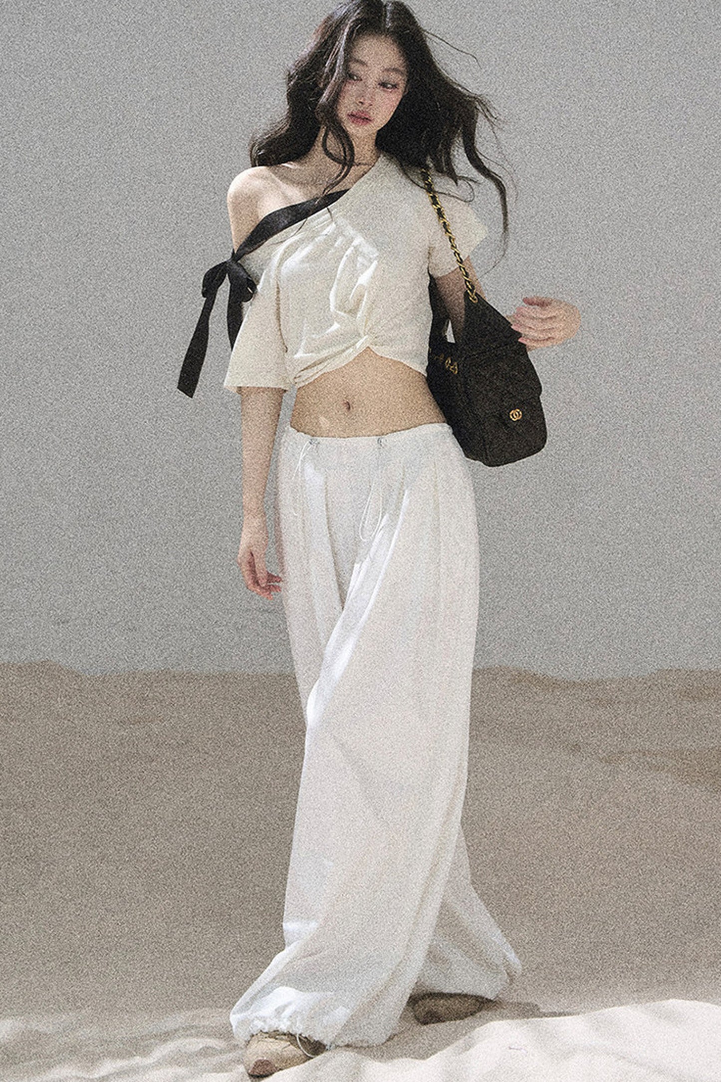 Moonlit Asymmetrical Twist Top