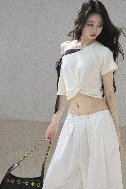 Moonlit Asymmetrical Twist Top