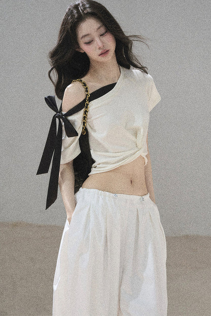Moonlit Asymmetrical Twist Top
