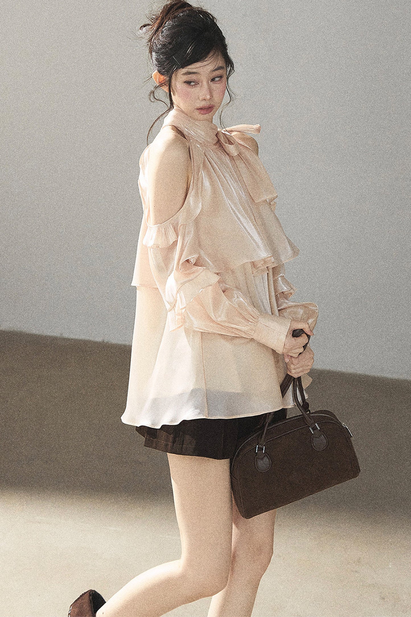 Pearl Luster Satin Blouse