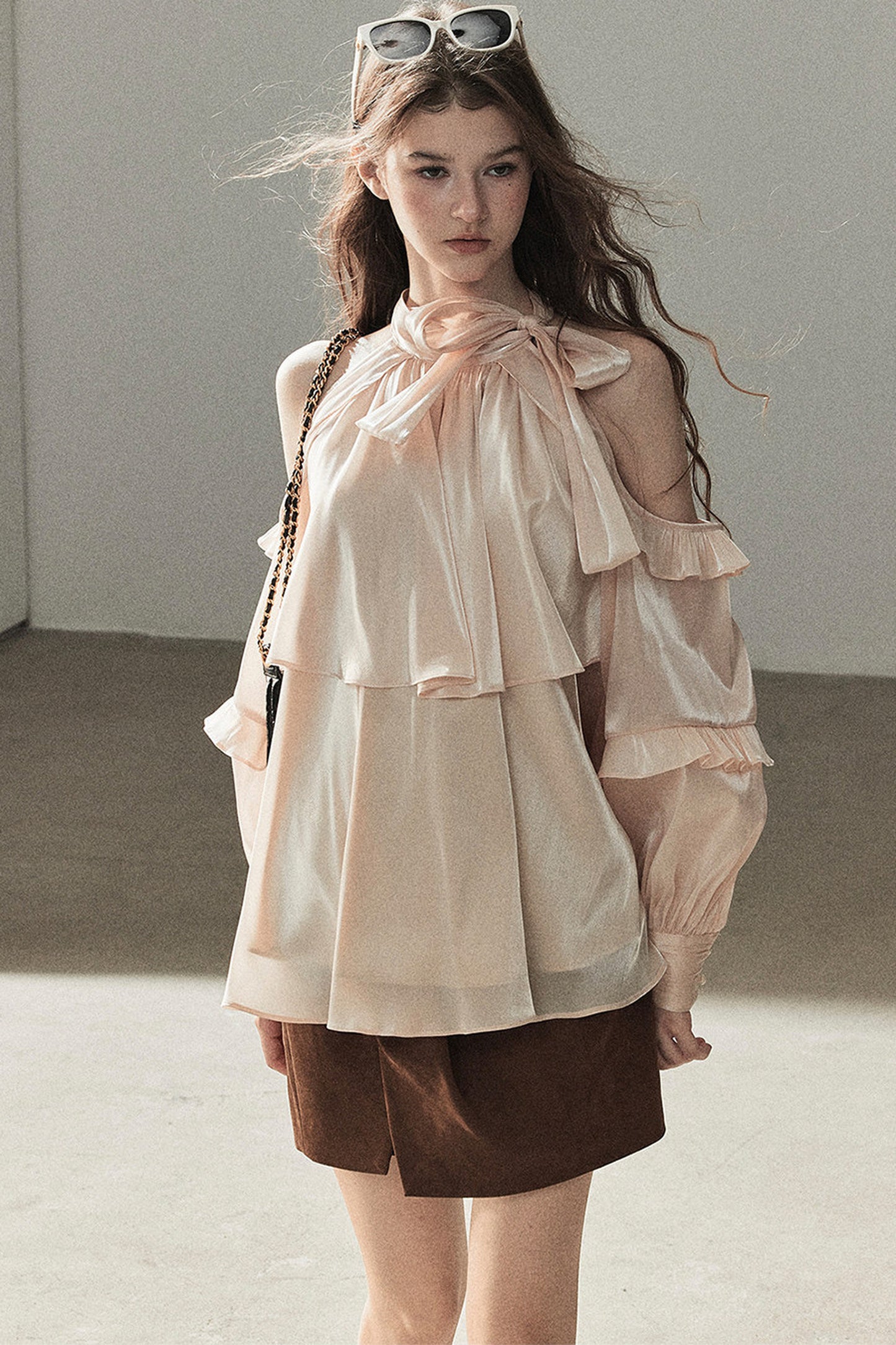 Pearl Luster Satin Blouse