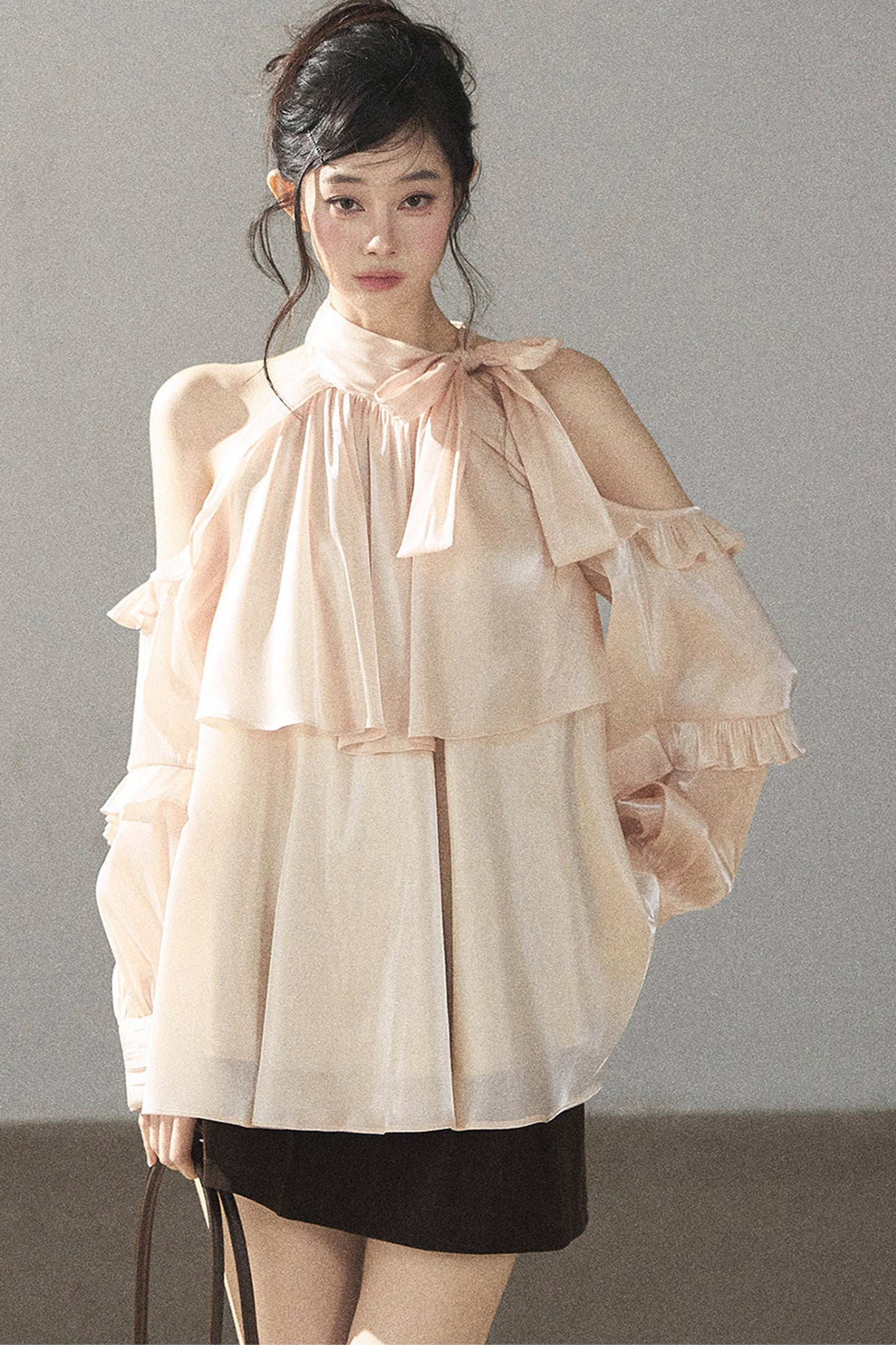 Pearl Luster Satin Blouse