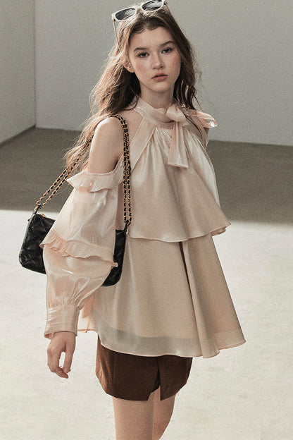 Pearl Luster Satin Blouse