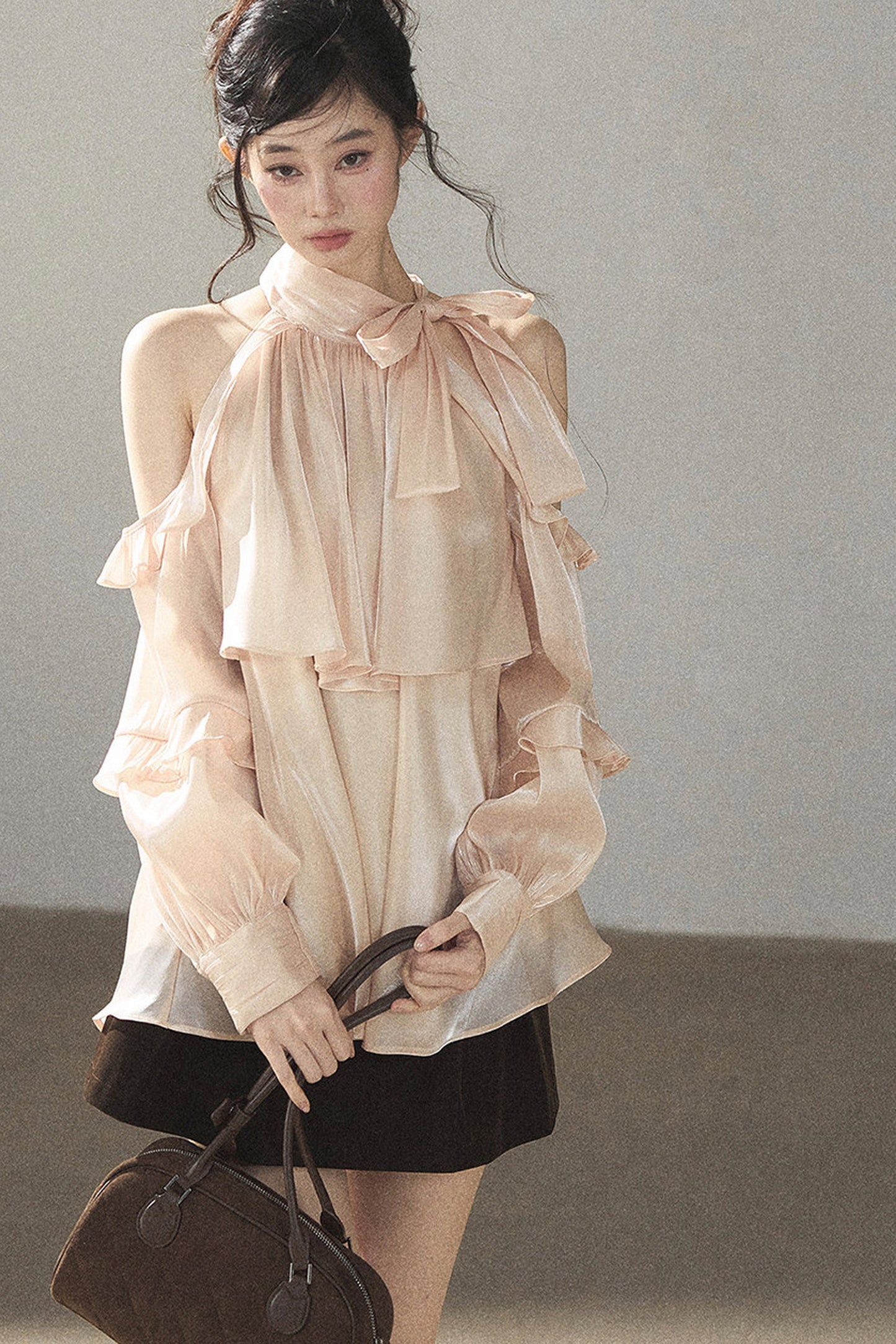 Pearl Luster Satin Blouse
