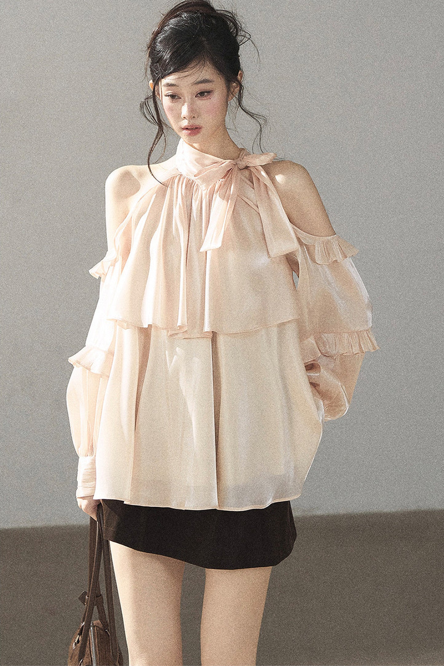 Pearl Luster Satin Blouse