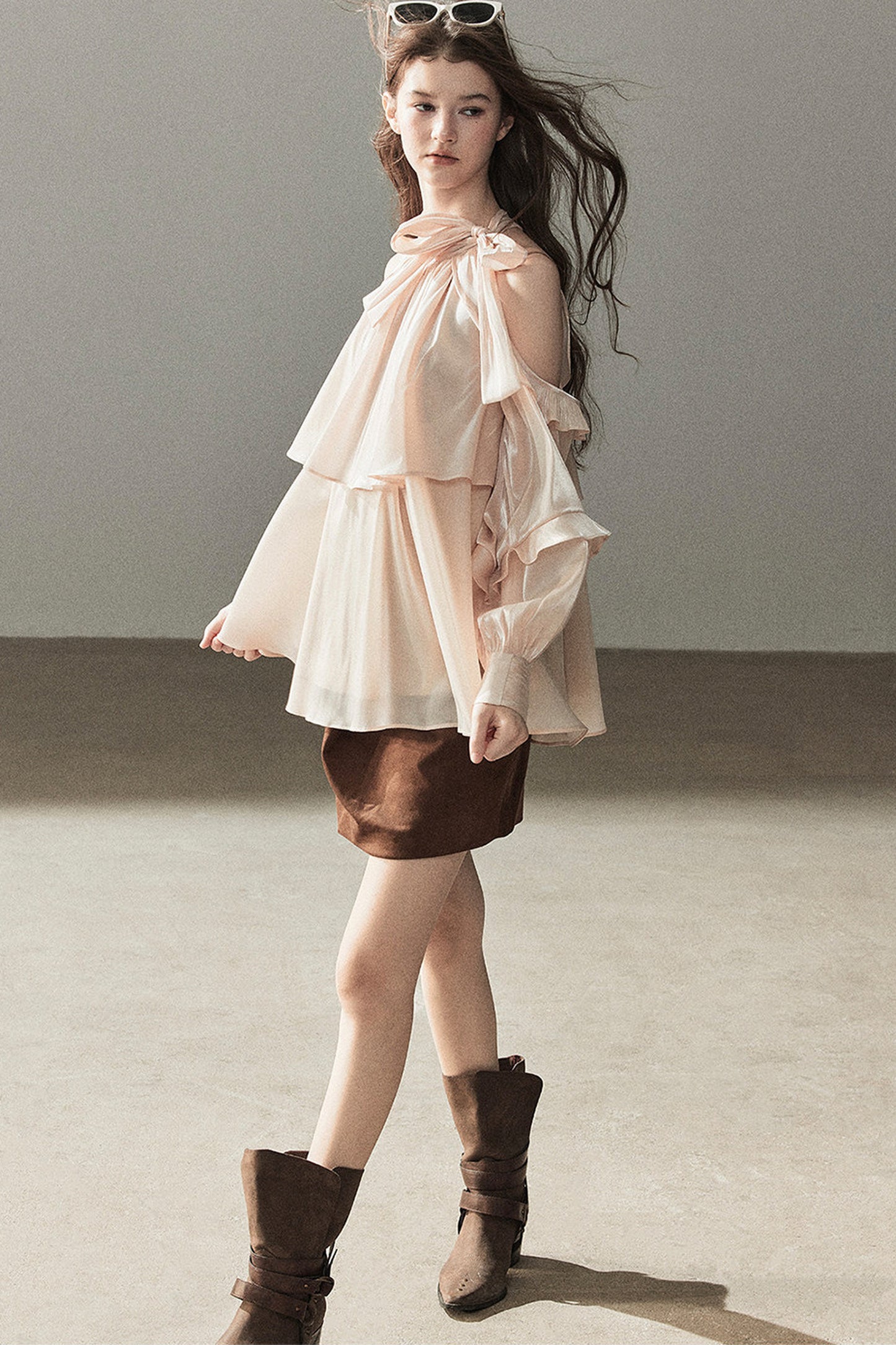 Pearl Luster Satin Blouse