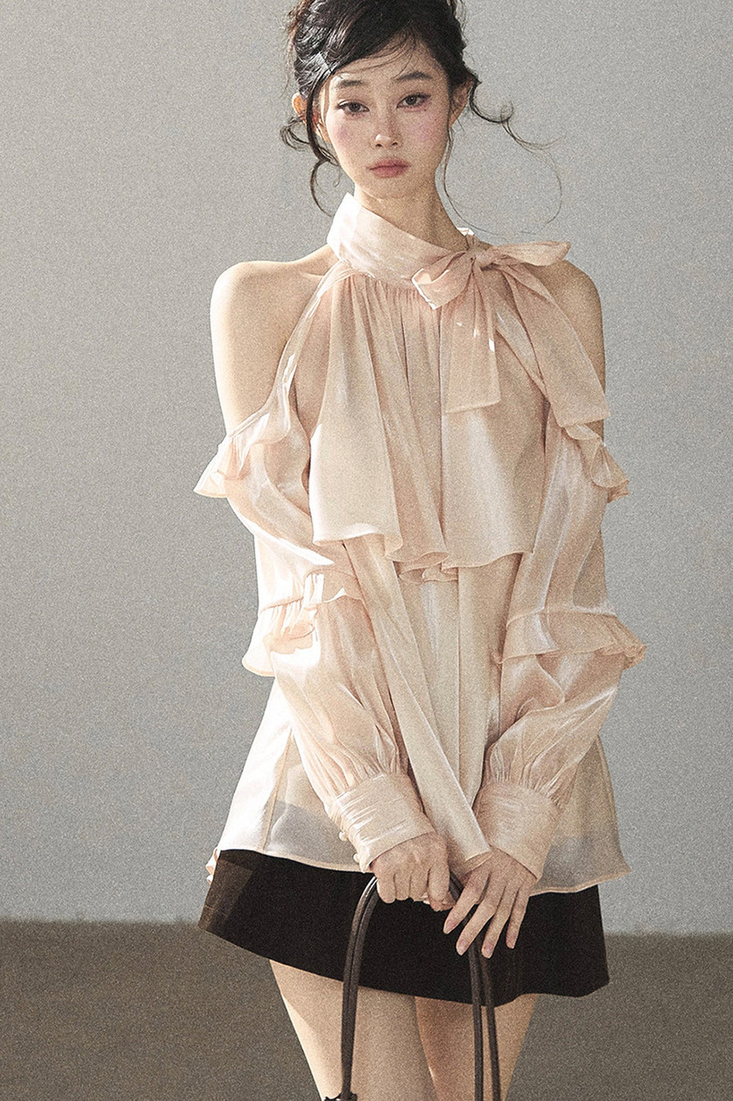 Pearl Luster Satin Blouse