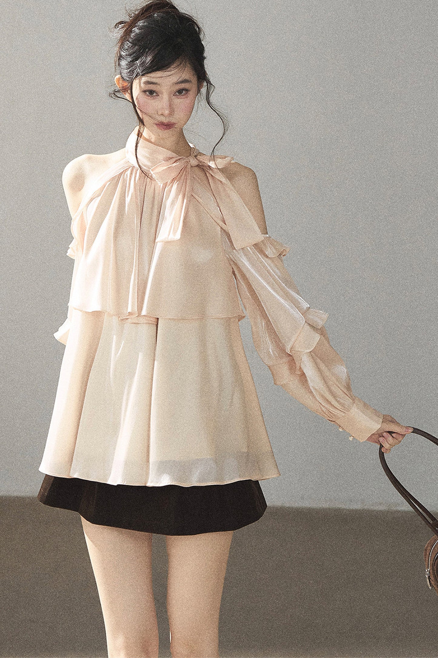 Pearl Luster Satin Blouse