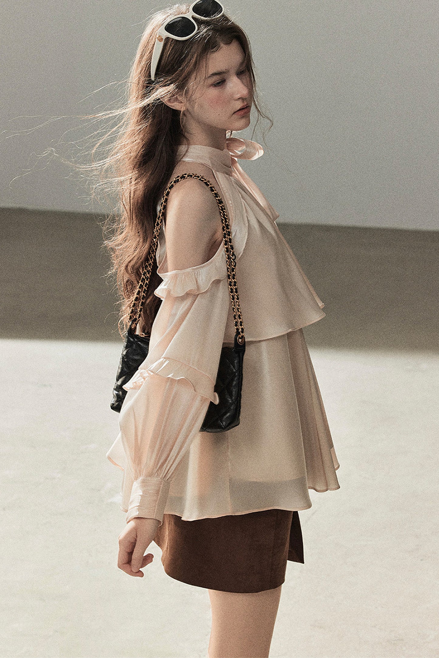Pearl Luster Satin Blouse