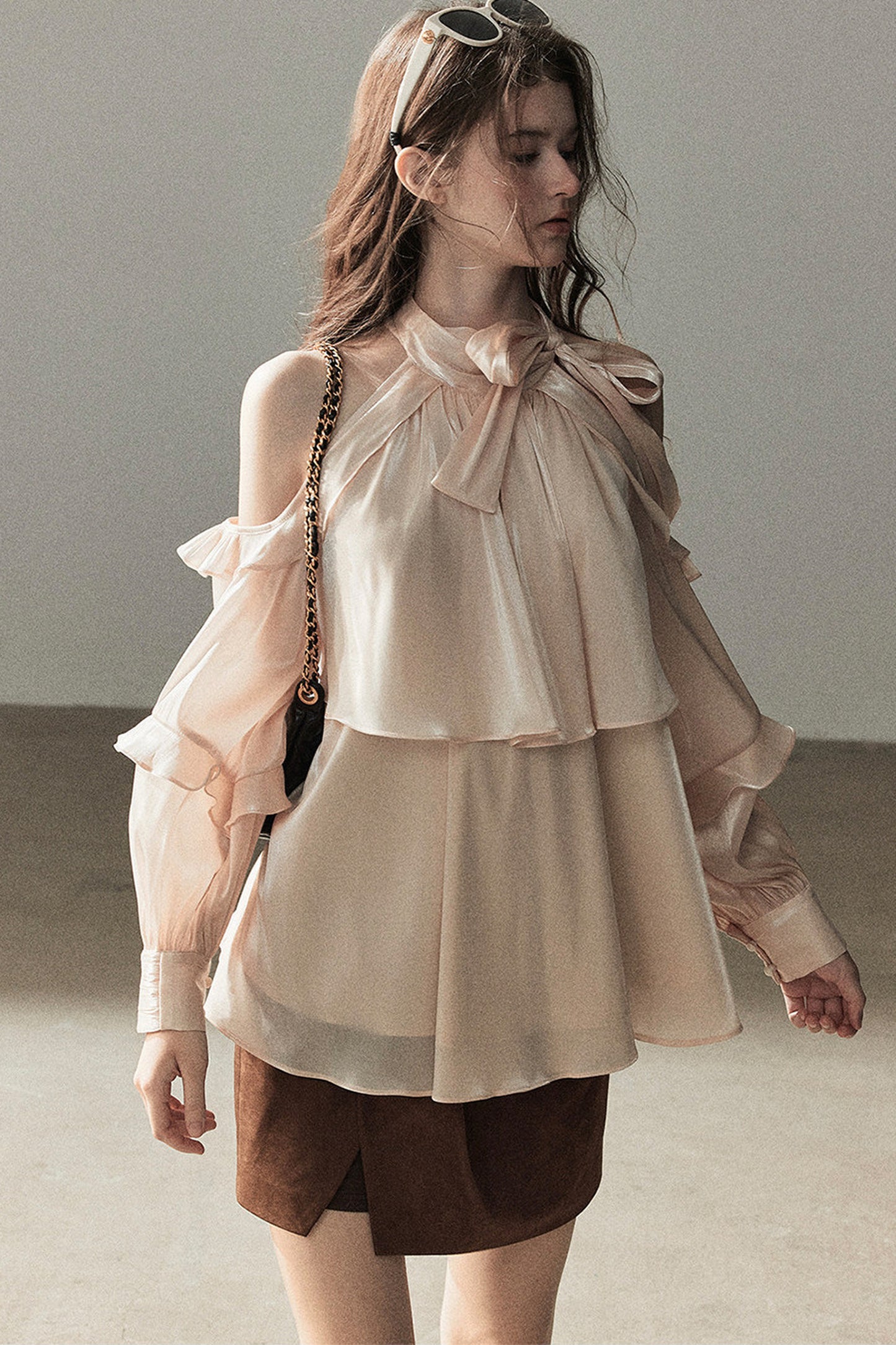 Pearl Luster Satin Blouse